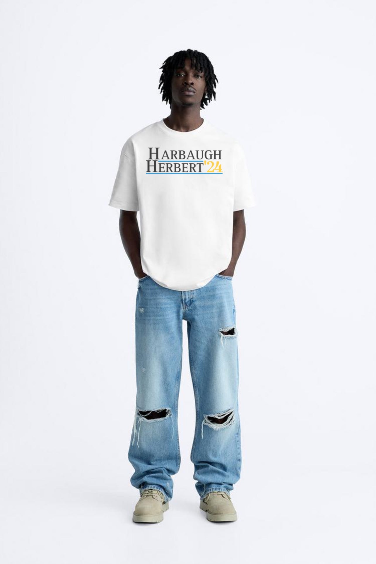 ‘Herbert Harbaugh ‘24’ T-Shirt (White)