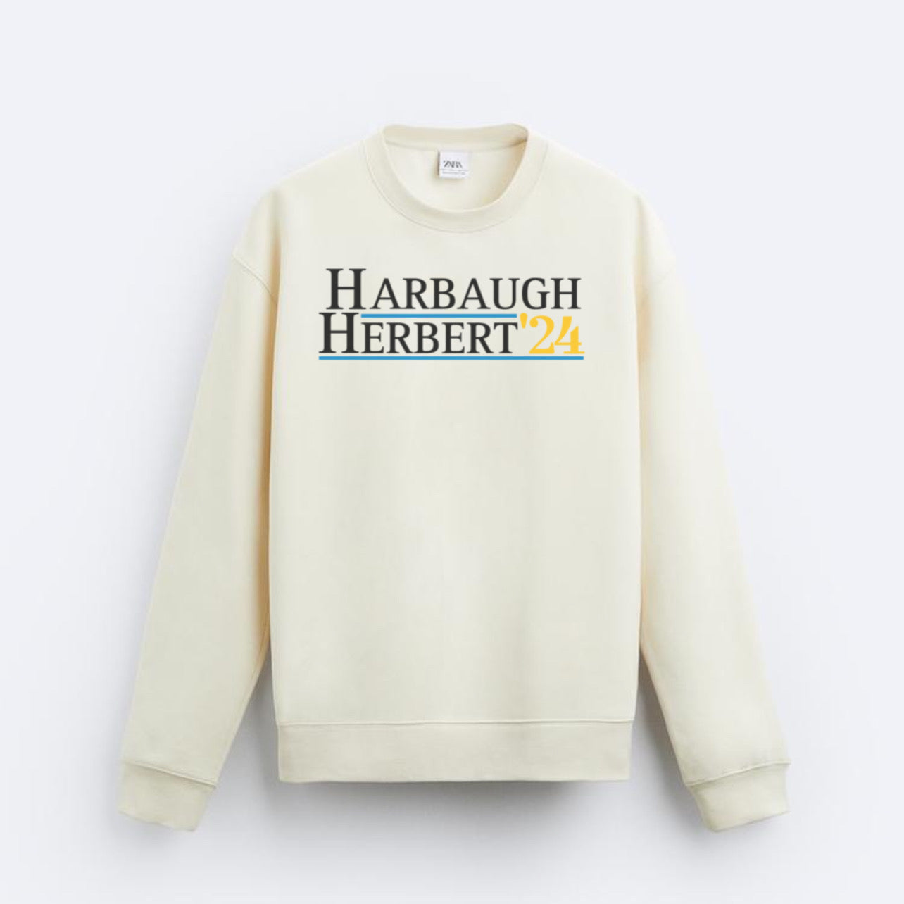 ‘Herbert Harbaugh ‘24’ Crewneck (White)